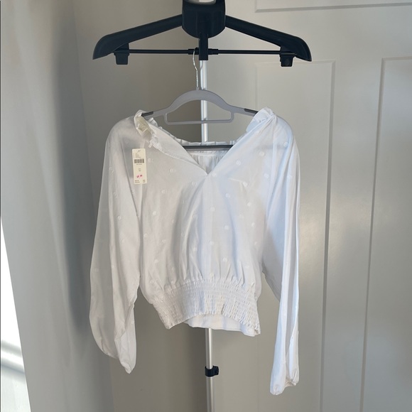 Anthropologie White Crop Top - Picture 6 of 6